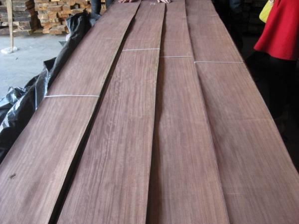 Natural African Bubinga Wood Veneer Sheet Crown/Quarter Cut