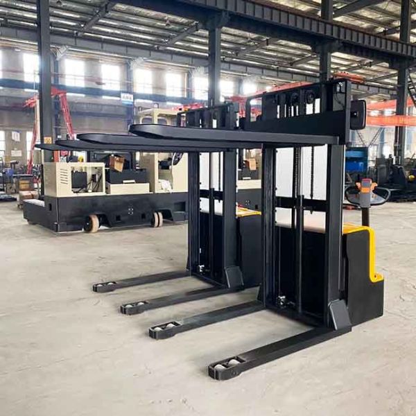 Warehouse Battery Powered Pallet Stacker 1T Electric Walkie Stacker