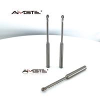 Carbide Ball Nose Lollipop End Mill for Aluminum 3 Flute High Speed CNC Milling Cutter Tungsten Steel Long Neck Design for 3D Contouring