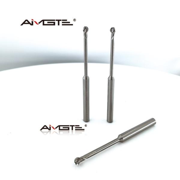 Carbide Ball Nose Lollipop End Mill for Aluminum 3 Flute High Speed CNC Milling Cutter Tungsten Steel Long Neck Design for 3D Contouring