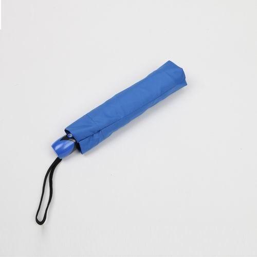 19 Inch Blue Auto Open Close Umbrella With 6 Panels And Blue Plastic Handle