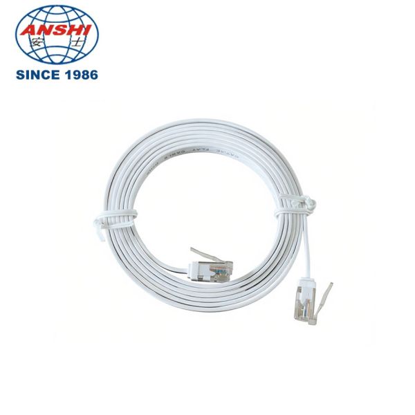 CAT5E Unshielded Flat Network Patch Cord with 30AWG Pure Copper for 1000Mbps Data Transmission