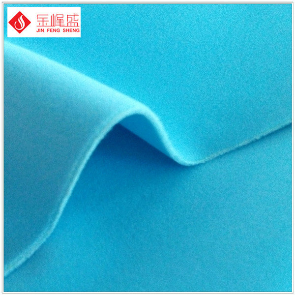Soft Light Blue Fashion Polyester Non Woven Fabric For Jewelry / Gift Box Insert