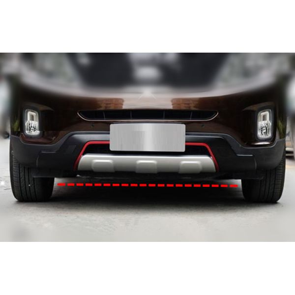 Sport Type Car Bumper Guard For KIA SORENTO 2013 , ABS Front Guard and Rear Guard with Red Trim