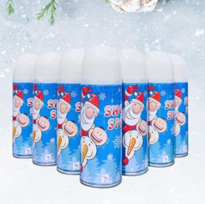 Odm Santa Snow Spray Christmas Party Tree Branches Wreath Glass Window Mirror Decoration