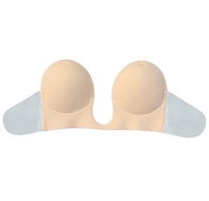 F1032 Fashion Forms Women Plus Size Sexy U Plunge Stick on Bra