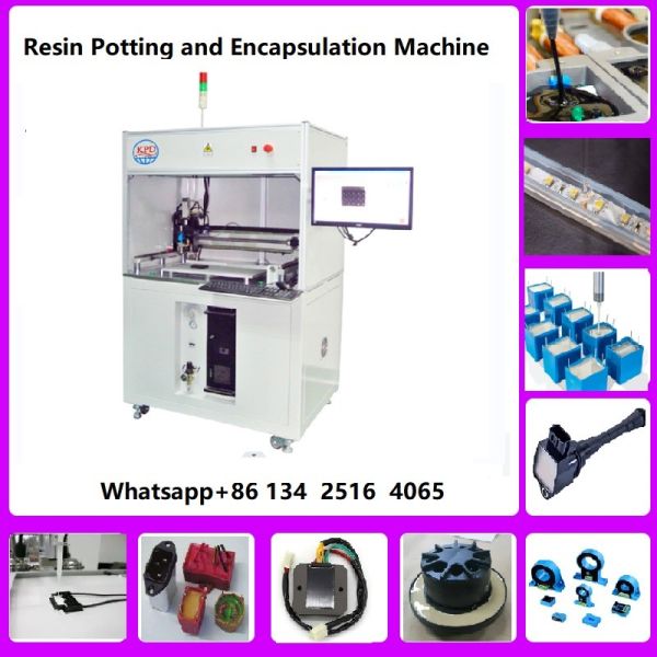 HV component epoxy potting and encapsulate machine meter mix dispenser