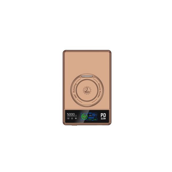 Besiter 5000mAh Wireless Magnetic Glass Powerbank Ultra-Thin 22.5W Aluminum Alloy