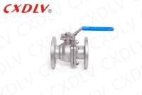 Valve à bille en acier inoxydable de siège en RPTFE avec CF8 CF8M WCB et structure à bille flottante