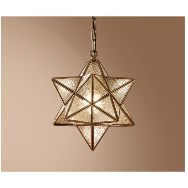 Nordic Led Pendant Lights Art Glass Start Geometric Pendant Lamp(WH-GP-170)