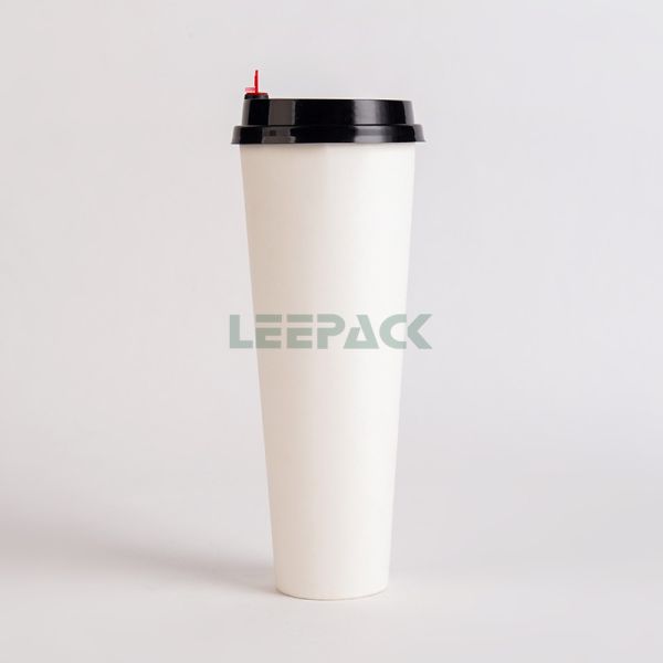 Small pretty waist single wall hot paper cup custom pattern milk tea paper cup,wood pulp and food grade PE film