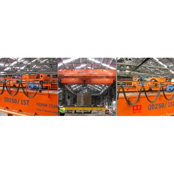 Heavy Duty European Style 400 Tons Double Girder Bridge Crane QDxx Model