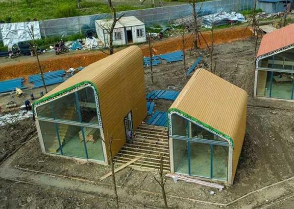 Estúdio de aço do jardim da luz da casa pré-fabricada do projeto moderno para os jogos de aço da casa do feriado
