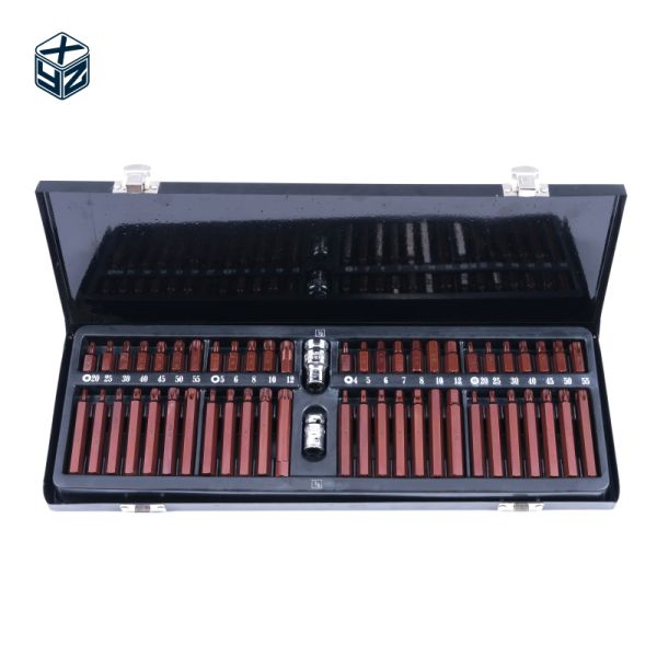 Precision Machining Industrial Grade S2 Alloy Steel Hand Tool Set 54pcs Bits Included