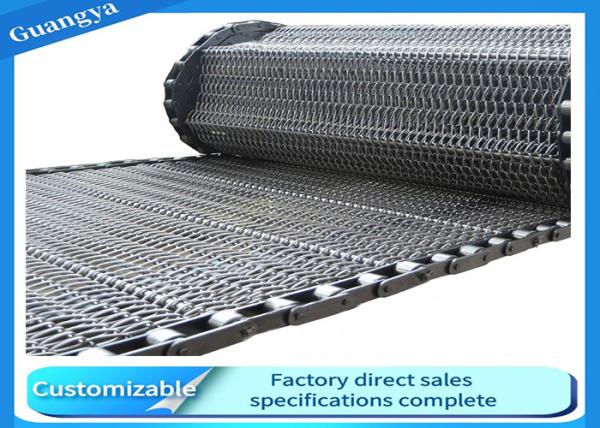 Fio Mesh Conveyor Belt SUS304 do comprimento do congelador JIS 50m do alimento
