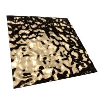 SS 201 304 316 Rose Gold Embossed Ripple Stainless Steel Sheet