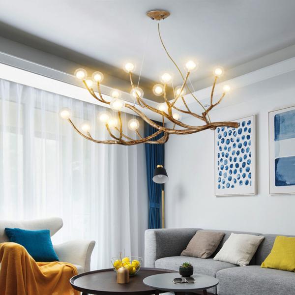Living room Bedroom Wooden Tree Branch decorative lustre pendant home Chandelier lighting( WH-CI-107)
