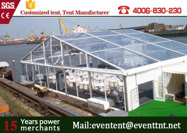 Easy Installation A Frame Tent Transparent 12m With PVC Coated Polyster Fabric