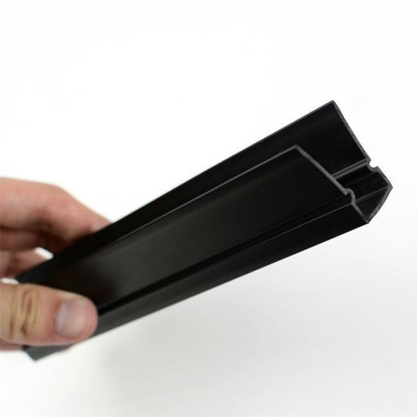 Soundproof Plastic Cover Strip Door Bottom Garage Door Weather Seal Black Profile Customized