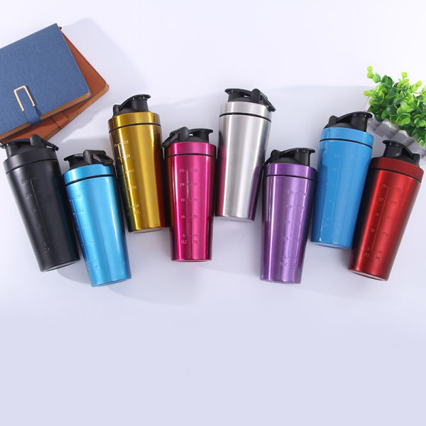 Stainless Steel Gym Sipper Bottle Protein Water Bottle Powder Shaker 1000ml