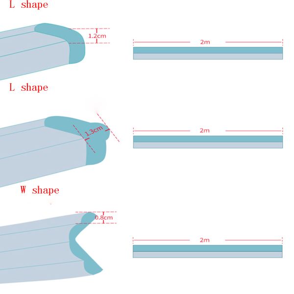 Наклейка на стену для бытовой губки для безопасности стола и защиты от столбцов