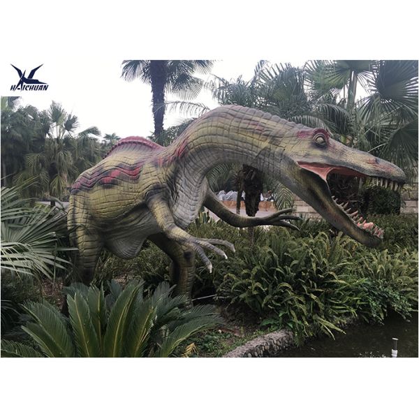 Anti Rust T Rex Christmas Lawn Ornament , Customizable Full Size Velociraptor Model 