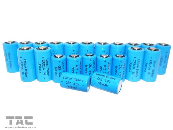 Bateria Li-Manganês preliminar estável da tensão de funcionamento 3.0V CR2 para Cammera