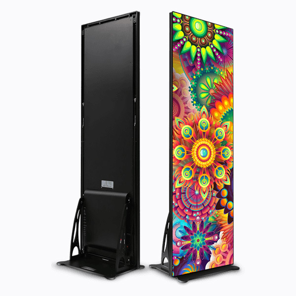 640*1920mm Indoor Iron And Aluminum Base Installtion Die Cast Poster Screen