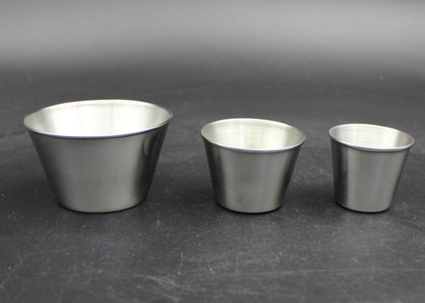 Straight Mouth 30-500ml Stainless Steel Beer Cup Rolled Edge Liquor Cups