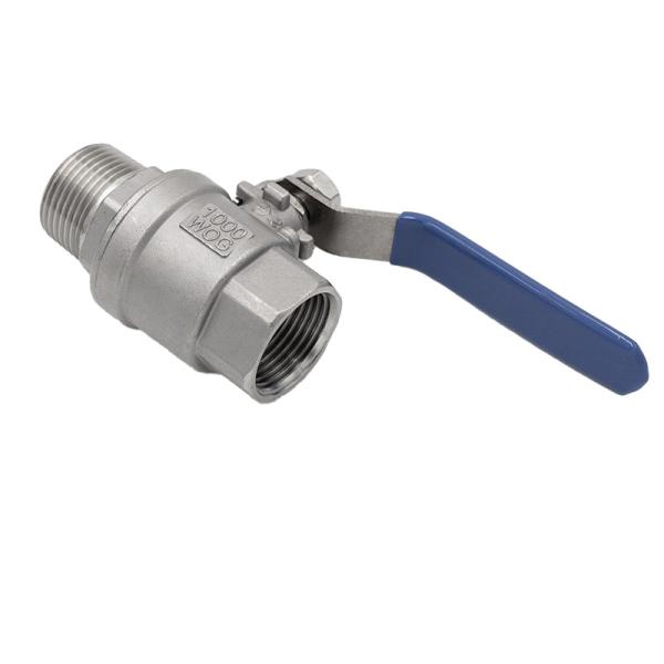 SS304/SS316 Stainless Steel 2PC Full Port Ball Valve BSP/NPT Thread High Pressure Ball Valve