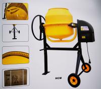 Duas rodas Mini Concrete Mixer elétrico 250L com ferro fundido Ring Gear