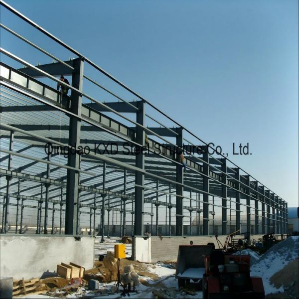 Large Span Galvanized Steel Frame Warehouse For Factory Storage