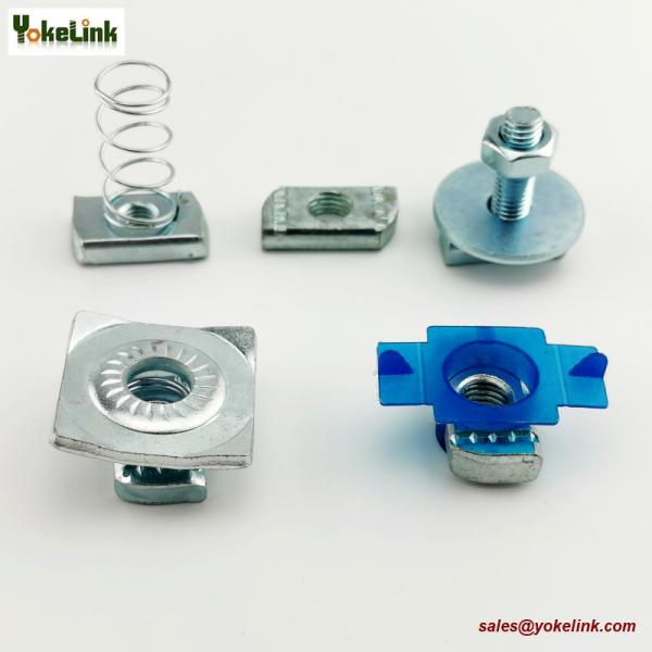 Zinc Plated Combo Nut Washer 1/4 Combo Channel Nut Square Washer