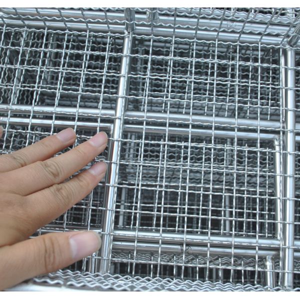 Stainless Steel Metal Wire Basket for fruit washing / frying /steaming