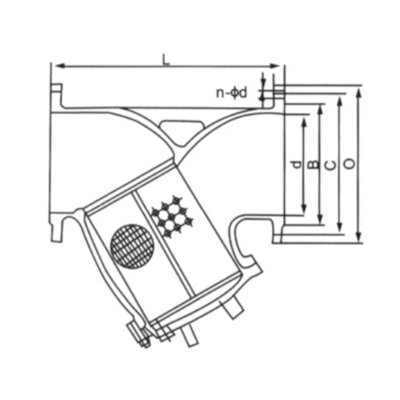 Класс 150/300 ANSI Фильтр фланца конец DN15-DN1300 Pn1.6MPa для защиты окружающей среды