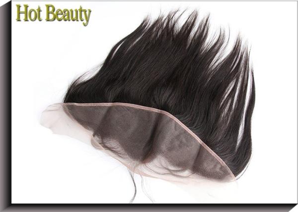 Non Remy Human Hair 8 Inch Ear to Ear Top Lace Frontal Smooth Straight