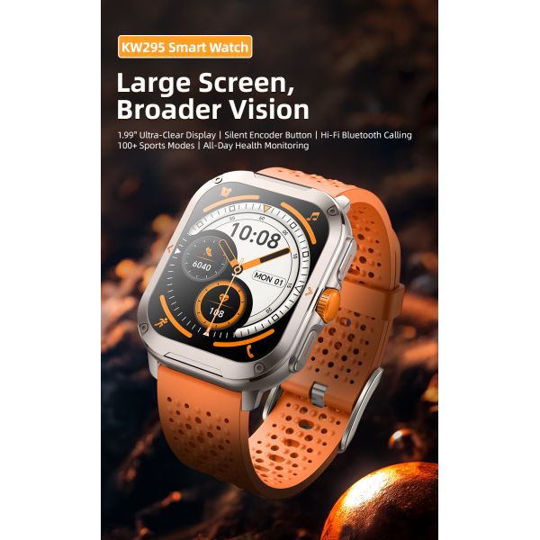 KW295 Smart Watch with Bluetooth Calling 100+ Sports Modes