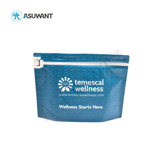 ASUWANT Wholesale Aluminum Foil Factory Outlet  Eco Friendly Holographic Child Proof Bag Zip Lock Bag For THC Weed