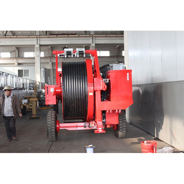 Max Pull/Tension 90kN Hydraulic Puller Tensioner For Conductor With Diesel Engine