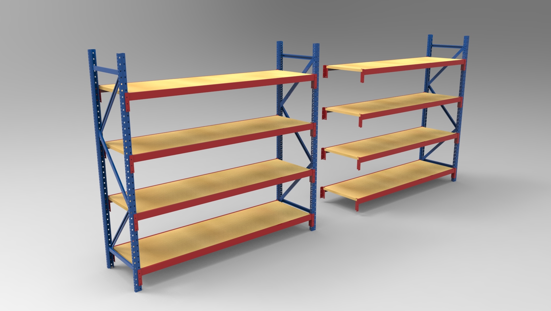 Коммерчески сверхмощные промышленные системы Shelving для погрузо-разгрузочной работы