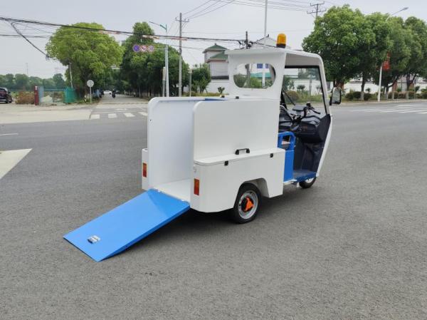 240L Micro Electric Three Wheeled Cleaning Car Special Electric Cleaning Tricycle