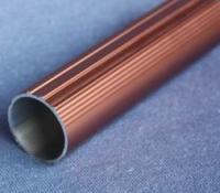 Tubo de aluminio anodizado T6061 redondo, tubería de aluminio cepillada cubierta del espray de polvo
