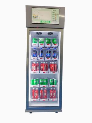 Máquina de venda automática do Gym para vender o refrigerador do fruto fresco da bebida da energia que vende com leitor de cartão