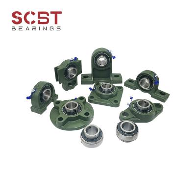 High Speed Gcr15 Pillow Block Ball Bearings UCF208 For Replace / Repair