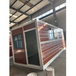 Flat Pack Folding House with Inside Dimensions 5630*2230*2515mm Outer Dimensions 5800*2400*2896mm and Roof Live Load 0.50KN/㎡