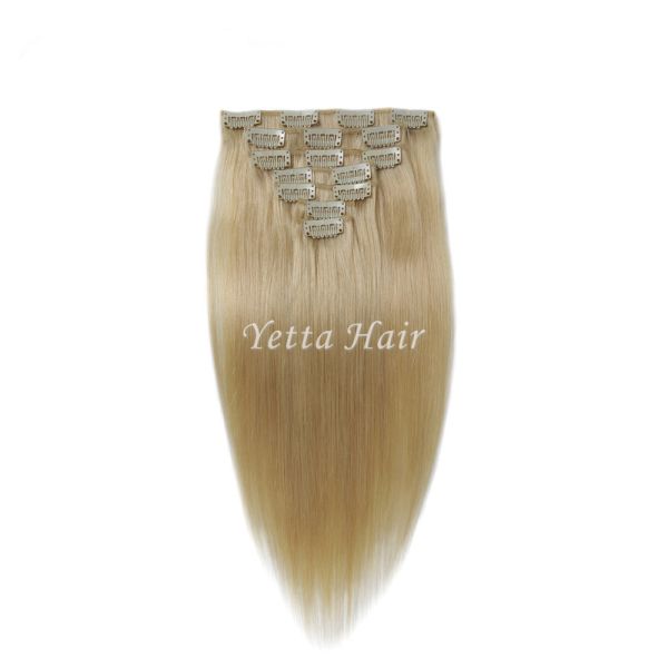 Agrafe droite brésilienne dans des prolongements pré collés de cheveux pas toute mauvaise odeur