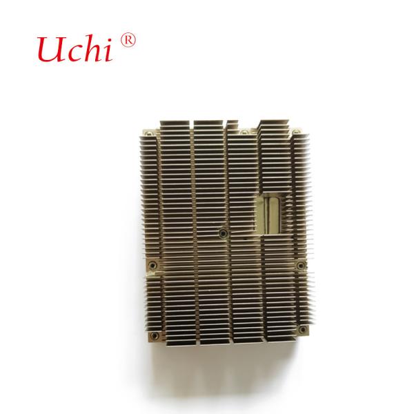 Fanless CPU Cooler With Copper Heat Pipes And Aluminum Zipper Fins