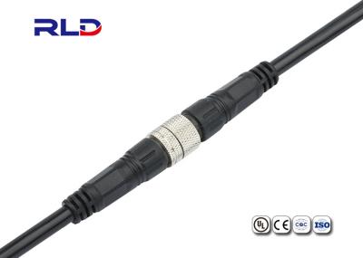 Adaptador da automatização do fechamento do impulso de Pin Waterproof Power Connector 2A do chapeamento de ouro 12