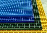 Plastique renforcé par fibre de verre bleu râpant la grille de piscine de l'arbre 38*38*38