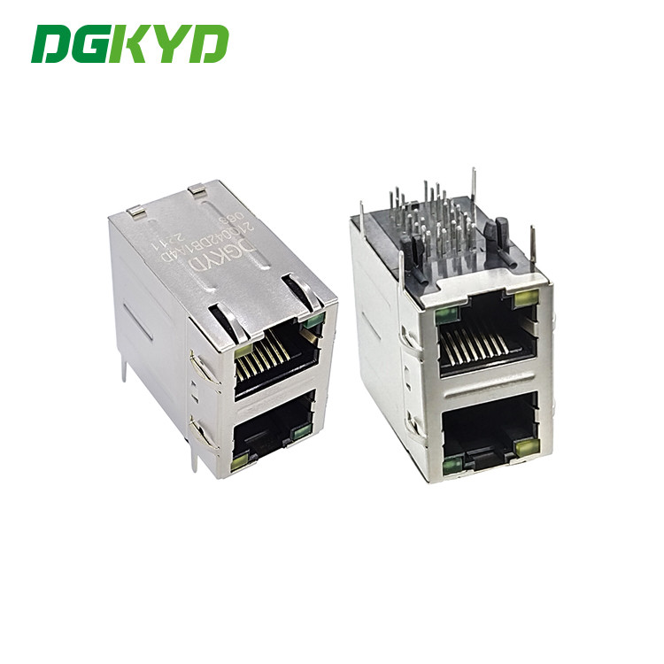 Интерфейс 6U фильтра RJ45 гигабита гнезда соединителя 2X1 мульти-порта DGKYD21Q042DB1A4D068 модульный